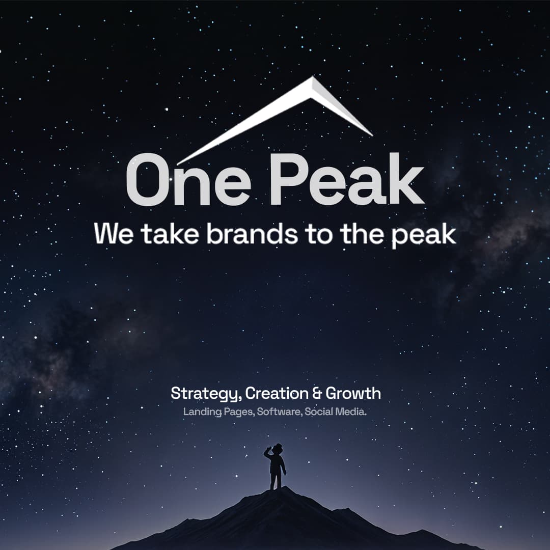 One Peak motion overview poster